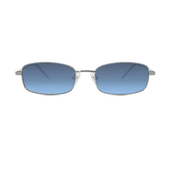 ?Blue Retro Hippie Rectangle 70s 80s Small Narrow Sunglasses Dollger Retro Rectangle Sunglasses for Women Men Square  main image 4